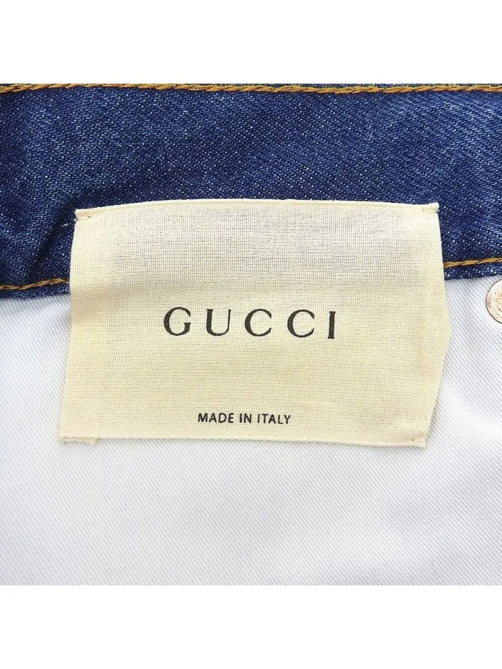 Gucci Pants Denim Jeans Embroidery Cotton Bottom